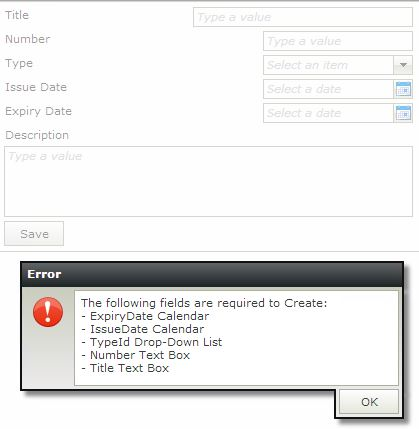 K2 SmartForm Client Validation - Image 6 Error when mapping to the SmartObject