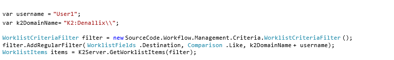Image 3 - Setup the Worklist Filter Criteria