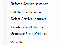 Figure 9 - Generate SmartObjects menu item