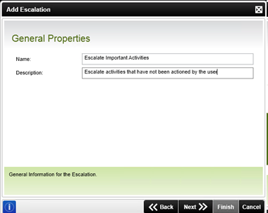 Figure 6 - General Properties screen