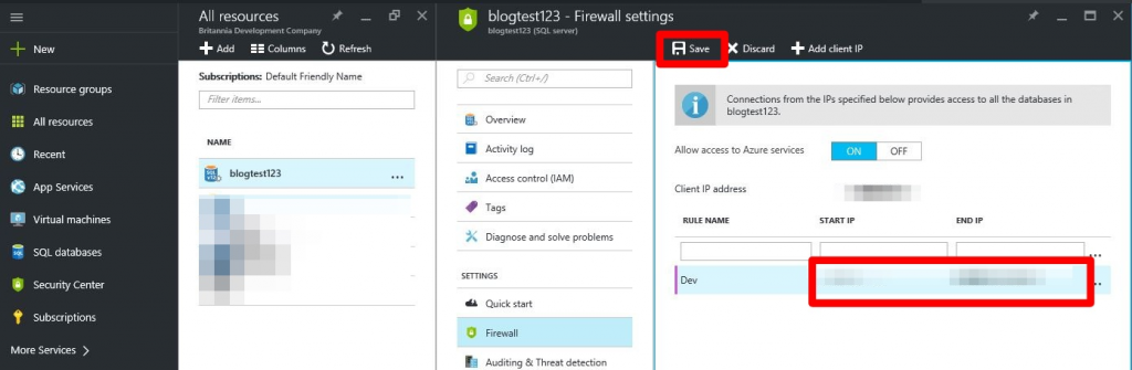 7 - Connect to Azure SQL Database